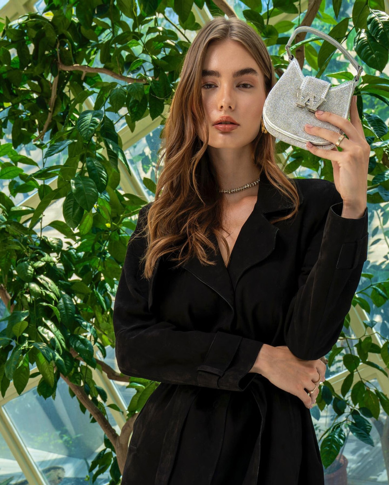 Alexandra Pletnyova featured in  the Valmenti advertisement for Autumn/Winter 2023