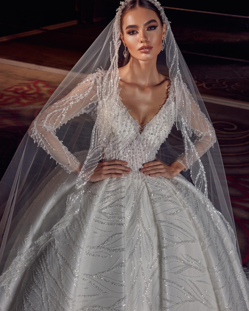 Alexandra Pletnyova featured in  the White Art Bridal lookbook for Winter 2022