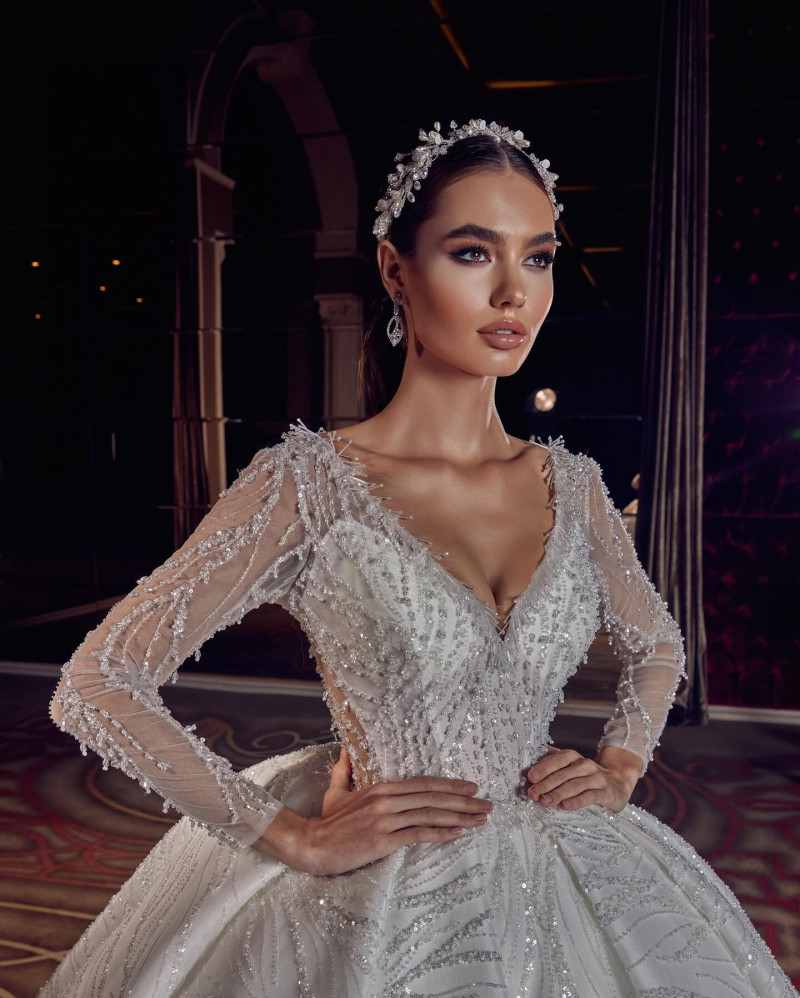 Alexandra Pletnyova featured in  the White Art Bridal lookbook for Winter 2022
