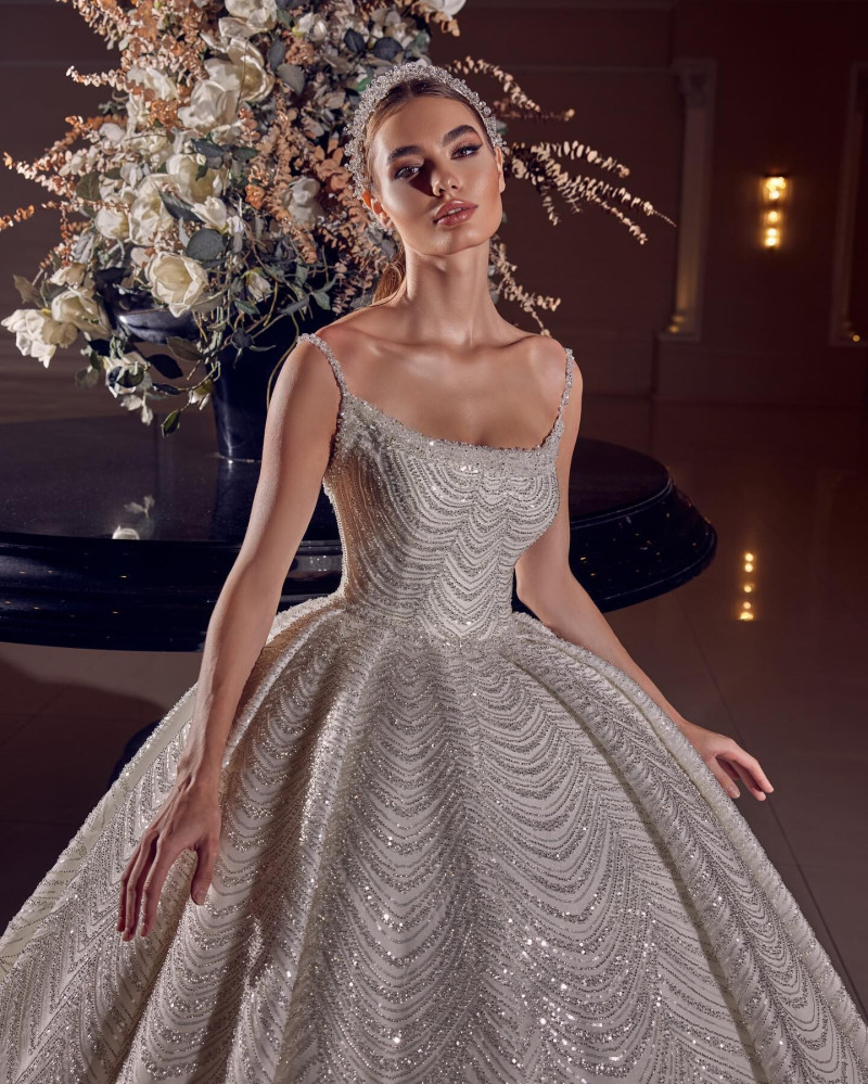 Alexandra Pletnyova featured in  the White Art Bridal lookbook for Winter 2022