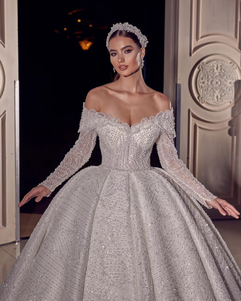Alexandra Pletnyova featured in  the White Art Bridal lookbook for Winter 2022