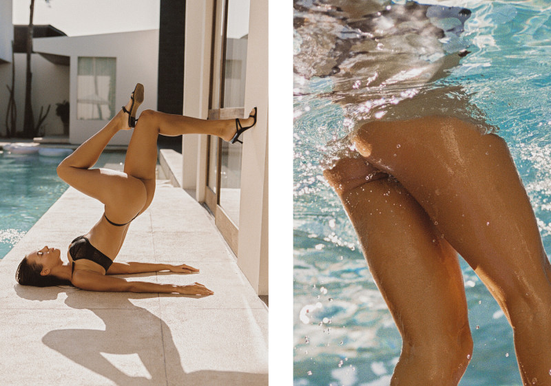 Alexandra Pletnyova featured in  the Merci Lingerie advertisement for Spring/Summer 2025