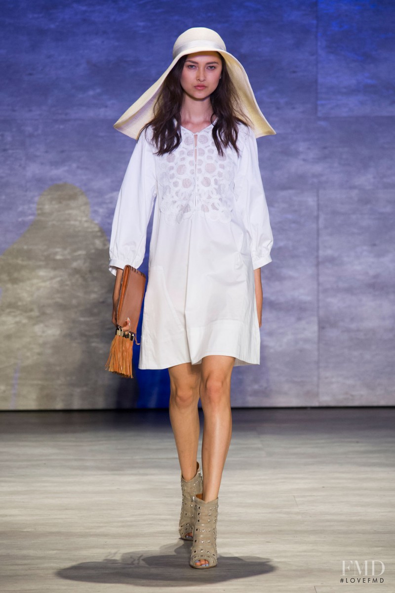 Ella Verbene featured in  the Rebecca Minkoff fashion show for Spring/Summer 2015