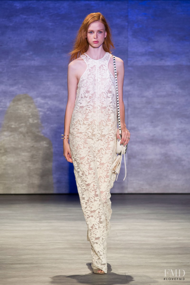 Daniela Witt featured in  the Rebecca Minkoff fashion show for Spring/Summer 2015