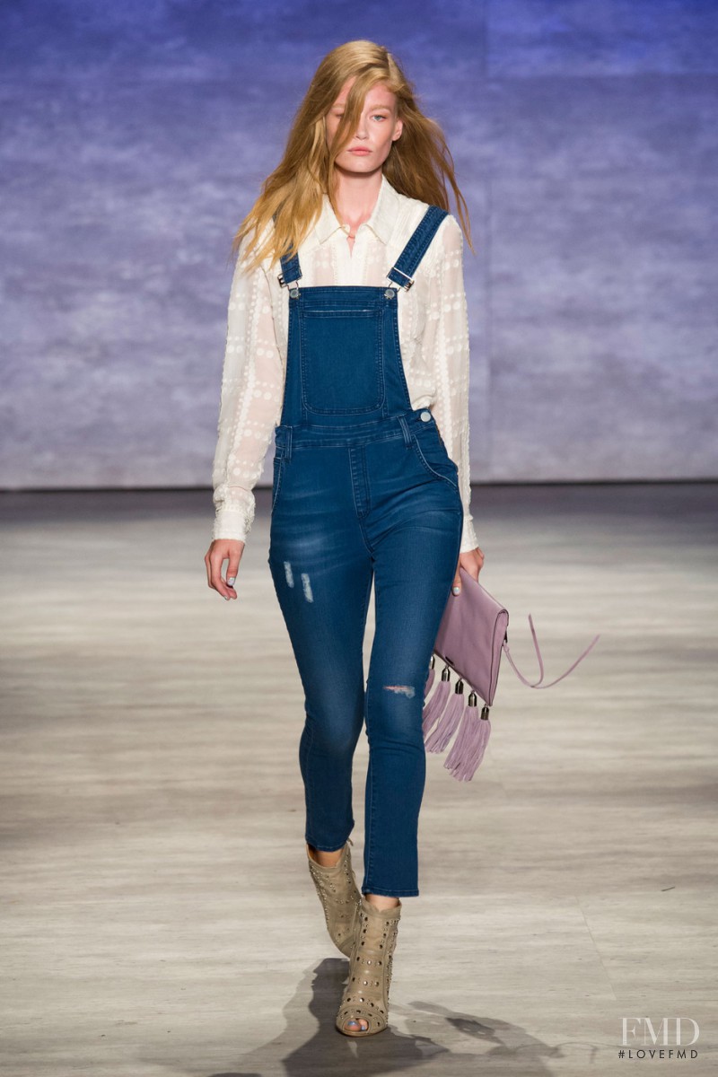 Hollie May Saker featured in  the Rebecca Minkoff fashion show for Spring/Summer 2015