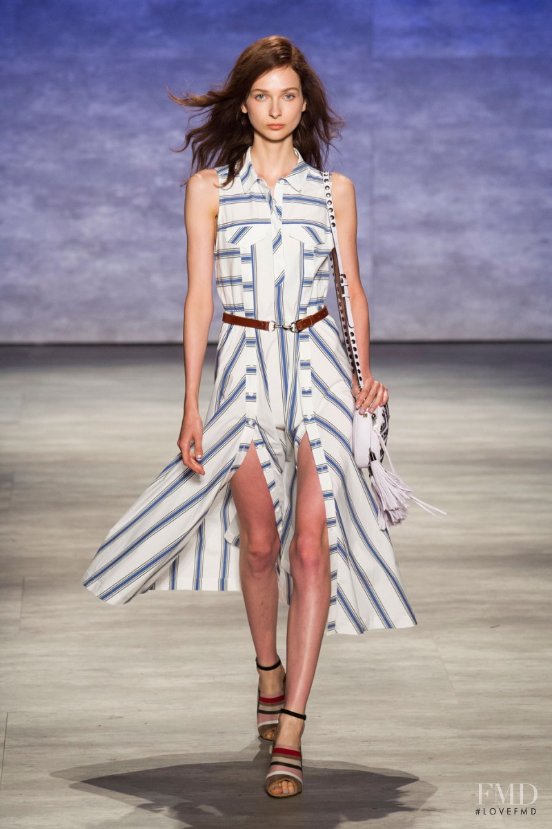 Viola Rogacka featured in  the Rebecca Minkoff fashion show for Spring/Summer 2015
