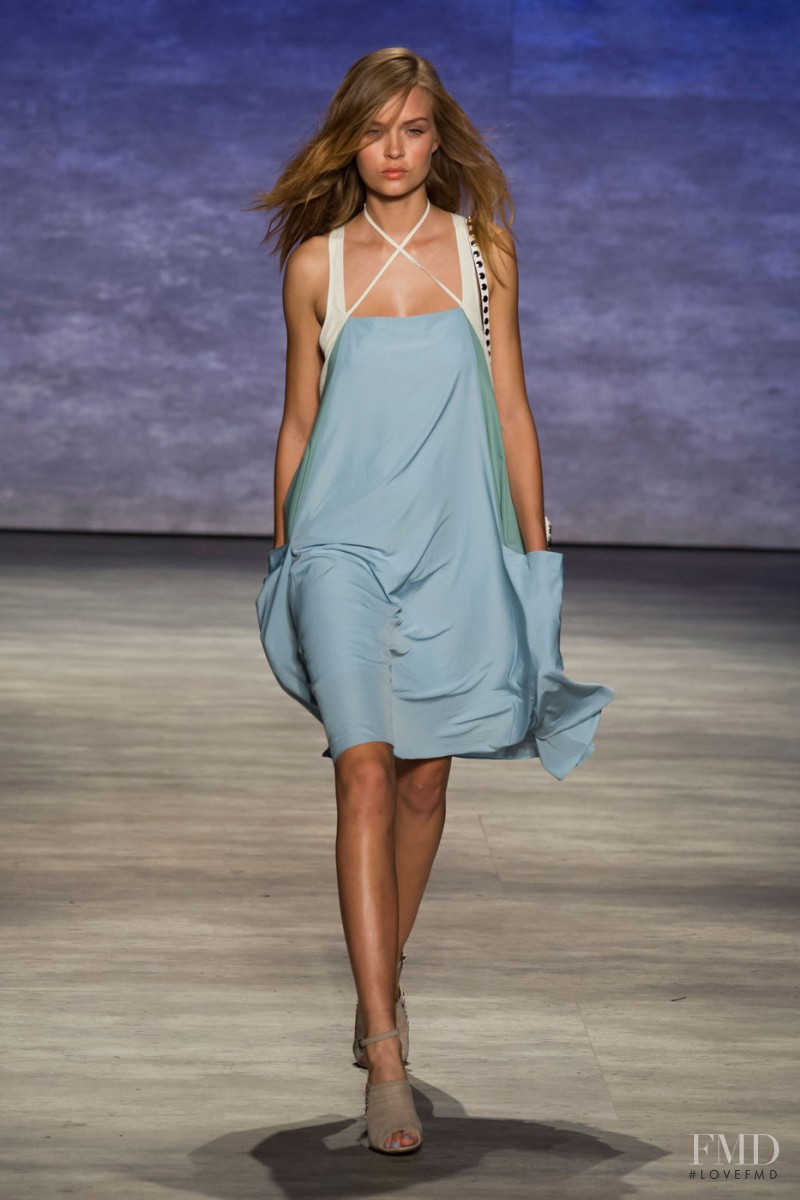 Josephine Skriver featured in  the Rebecca Minkoff fashion show for Spring/Summer 2015