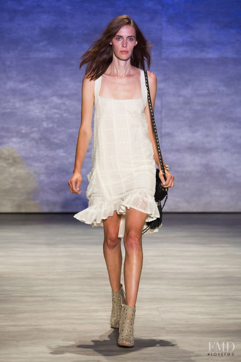 Georgia Hilmer featured in  the Rebecca Minkoff fashion show for Spring/Summer 2015