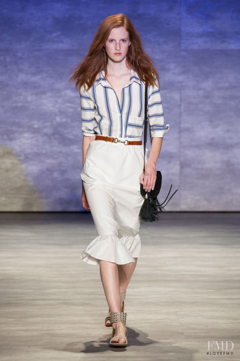 Magdalena Jasek featured in  the Rebecca Minkoff fashion show for Spring/Summer 2015