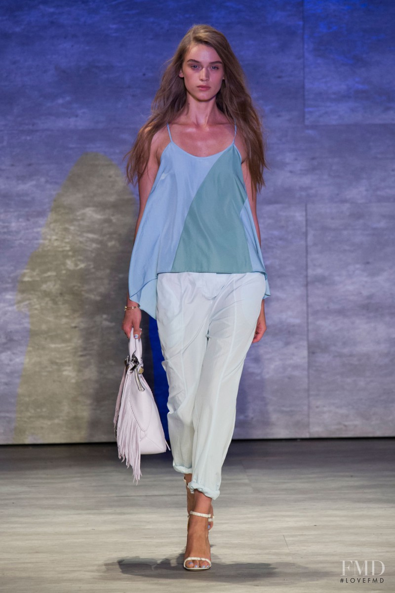 Jenia Ierokhina featured in  the Rebecca Minkoff fashion show for Spring/Summer 2015