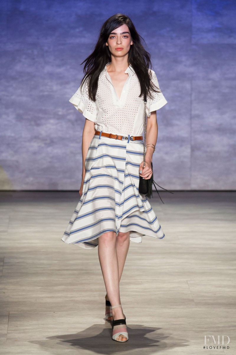 Cristina Piccone featured in  the Rebecca Minkoff fashion show for Spring/Summer 2015
