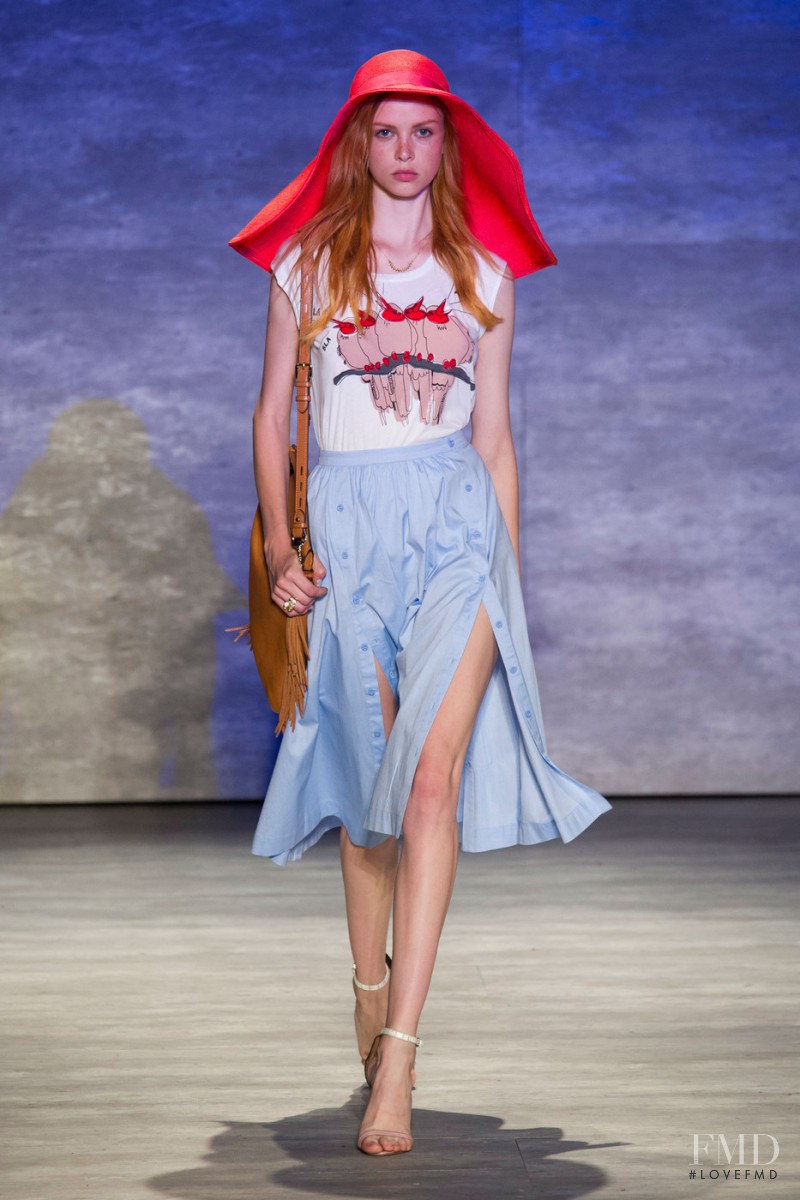 Daniela Witt featured in  the Rebecca Minkoff fashion show for Spring/Summer 2015