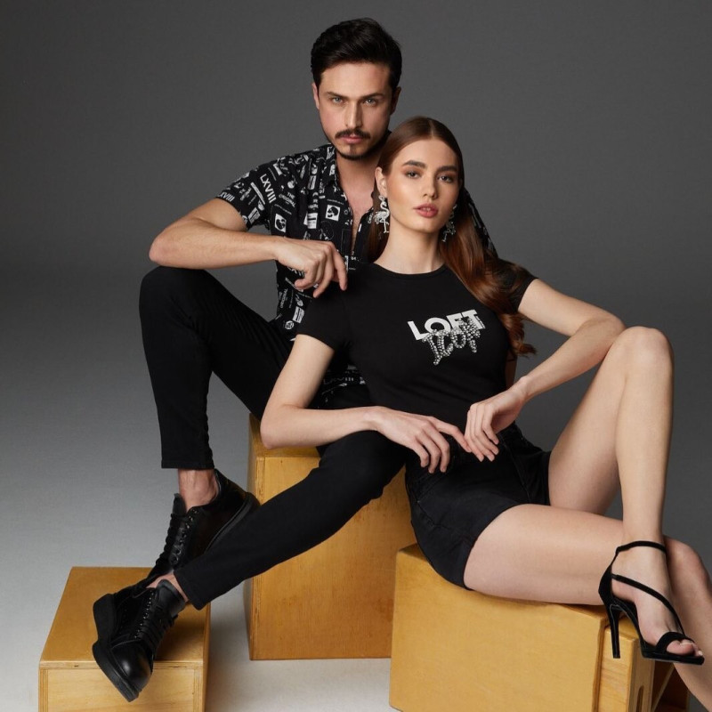 Alexandra Pletnyova featured in  the Loft Jeans advertisement for Summer 2021