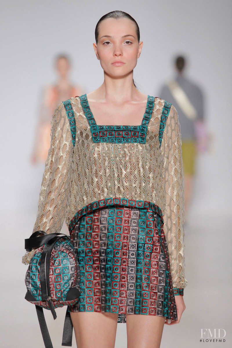 Mariane Fassarella featured in  the Custo Barcelona fashion show for Spring/Summer 2015