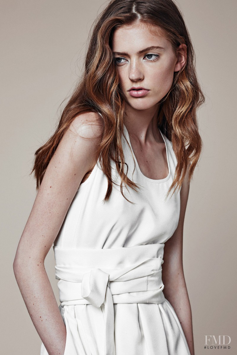 Emmy Rappe featured in  the Jill Stuart fashion show for Resort 2015