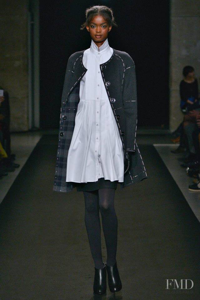Adau Mornyang featured in  the Atsuro Tayama fashion show for Autumn/Winter 2014