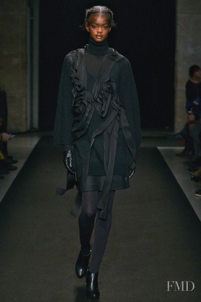 Adau Mornyang featured in  the Atsuro Tayama fashion show for Autumn/Winter 2014