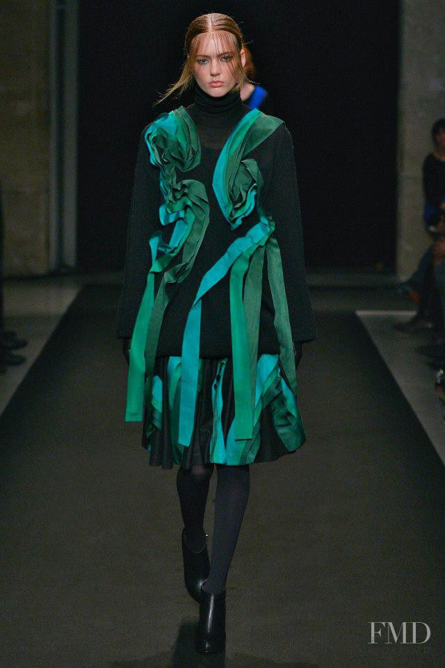 Emmy Rappe featured in  the Atsuro Tayama fashion show for Autumn/Winter 2014