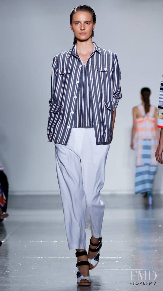 Tilda Lindstam featured in  the SUNO fashion show for Spring/Summer 2015