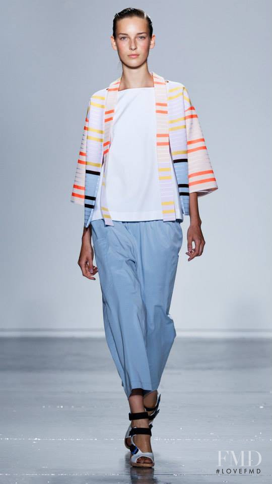 Julia Bergshoeff featured in  the SUNO fashion show for Spring/Summer 2015