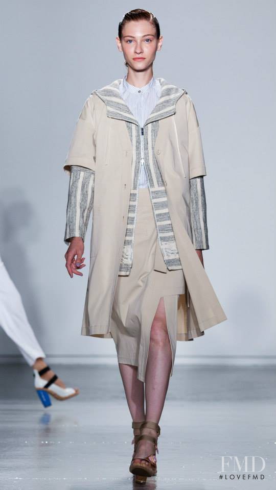 Lera Tribel featured in  the SUNO fashion show for Spring/Summer 2015