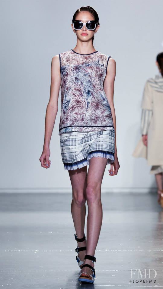 Karime Bribiesca featured in  the SUNO fashion show for Spring/Summer 2015