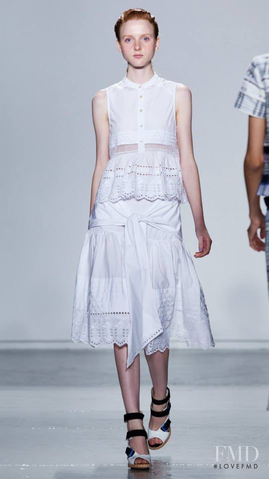 Madison Stubbington featured in  the SUNO fashion show for Spring/Summer 2015