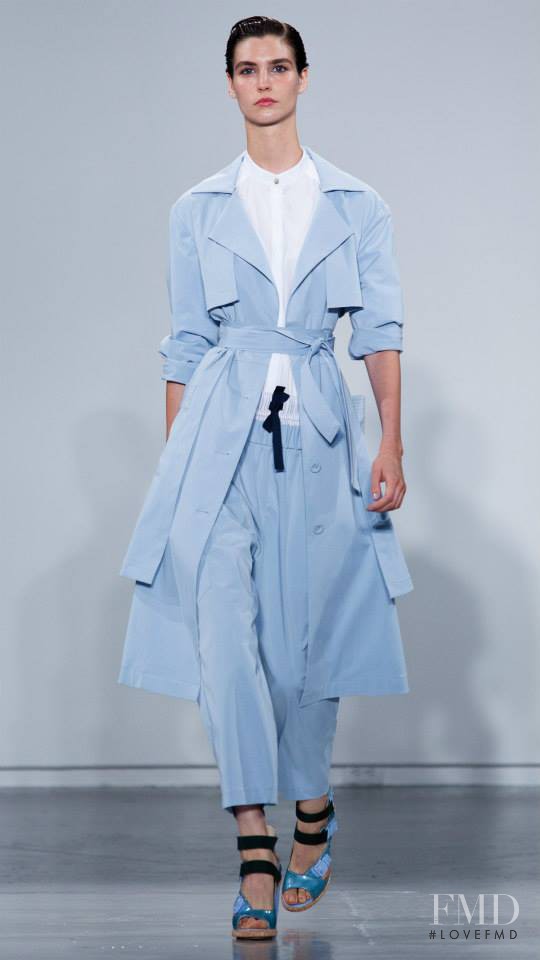 Manon Leloup featured in  the SUNO fashion show for Spring/Summer 2015