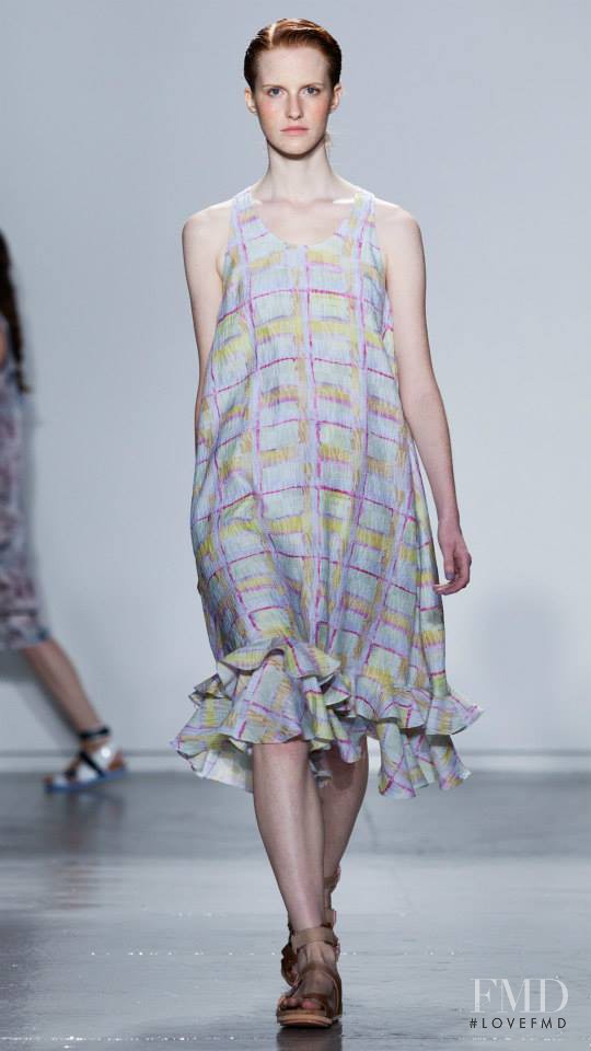 Magdalena Jasek featured in  the SUNO fashion show for Spring/Summer 2015
