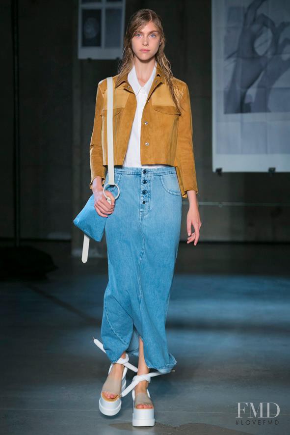 Hedvig Palm featured in  the MM6 Maison Martin Margiela fashion show for Spring/Summer 2015