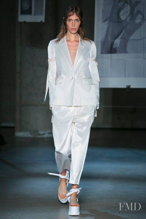 Georgia Hilmer featured in  the MM6 Maison Martin Margiela fashion show for Spring/Summer 2015