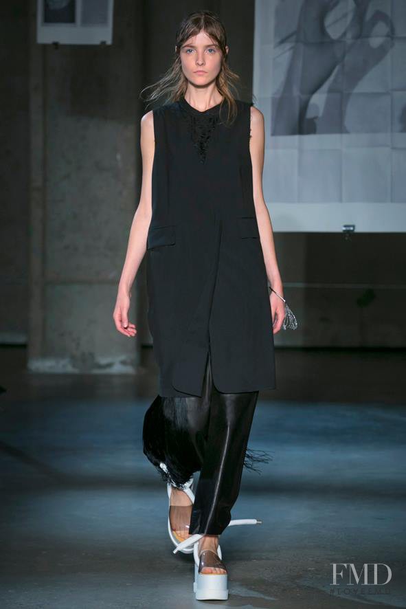 Morta Kontrimaite featured in  the MM6 Maison Martin Margiela fashion show for Spring/Summer 2015