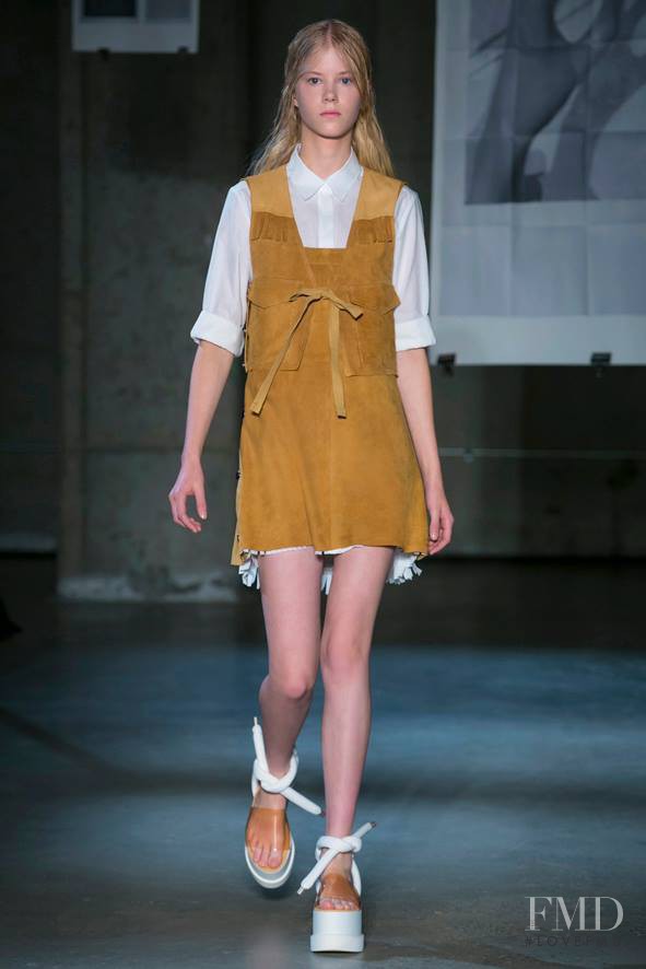 Amalie Schmidt featured in  the MM6 Maison Martin Margiela fashion show for Spring/Summer 2015