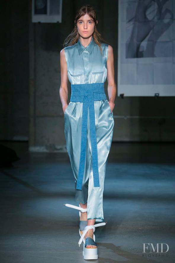 Morta Kontrimaite featured in  the MM6 Maison Martin Margiela fashion show for Spring/Summer 2015