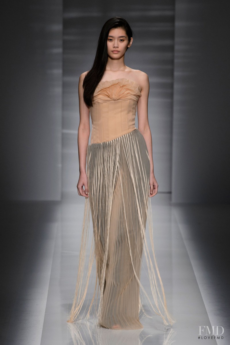 Ming Xi featured in  the Vionnet fashion show for Autumn/Winter 2014