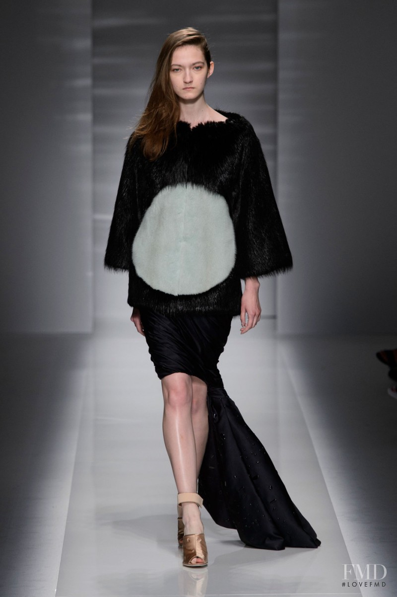 Kasia Jujeczka featured in  the Vionnet fashion show for Autumn/Winter 2014