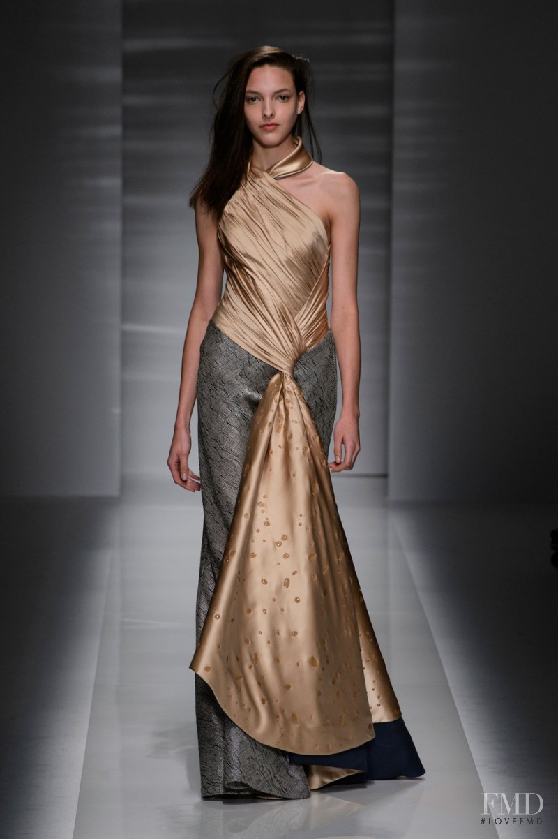 Clarice Vitkauskas featured in  the Vionnet fashion show for Autumn/Winter 2014
