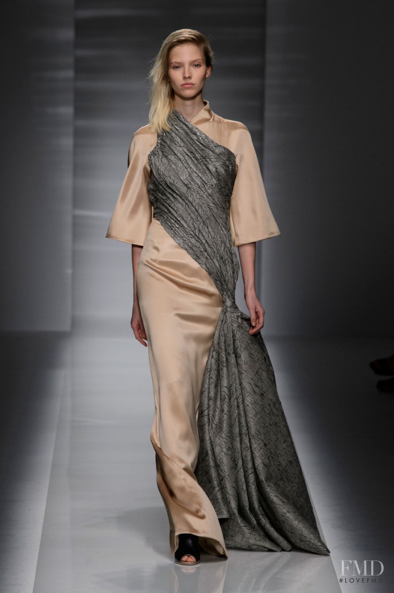Sasha Luss featured in  the Vionnet fashion show for Autumn/Winter 2014