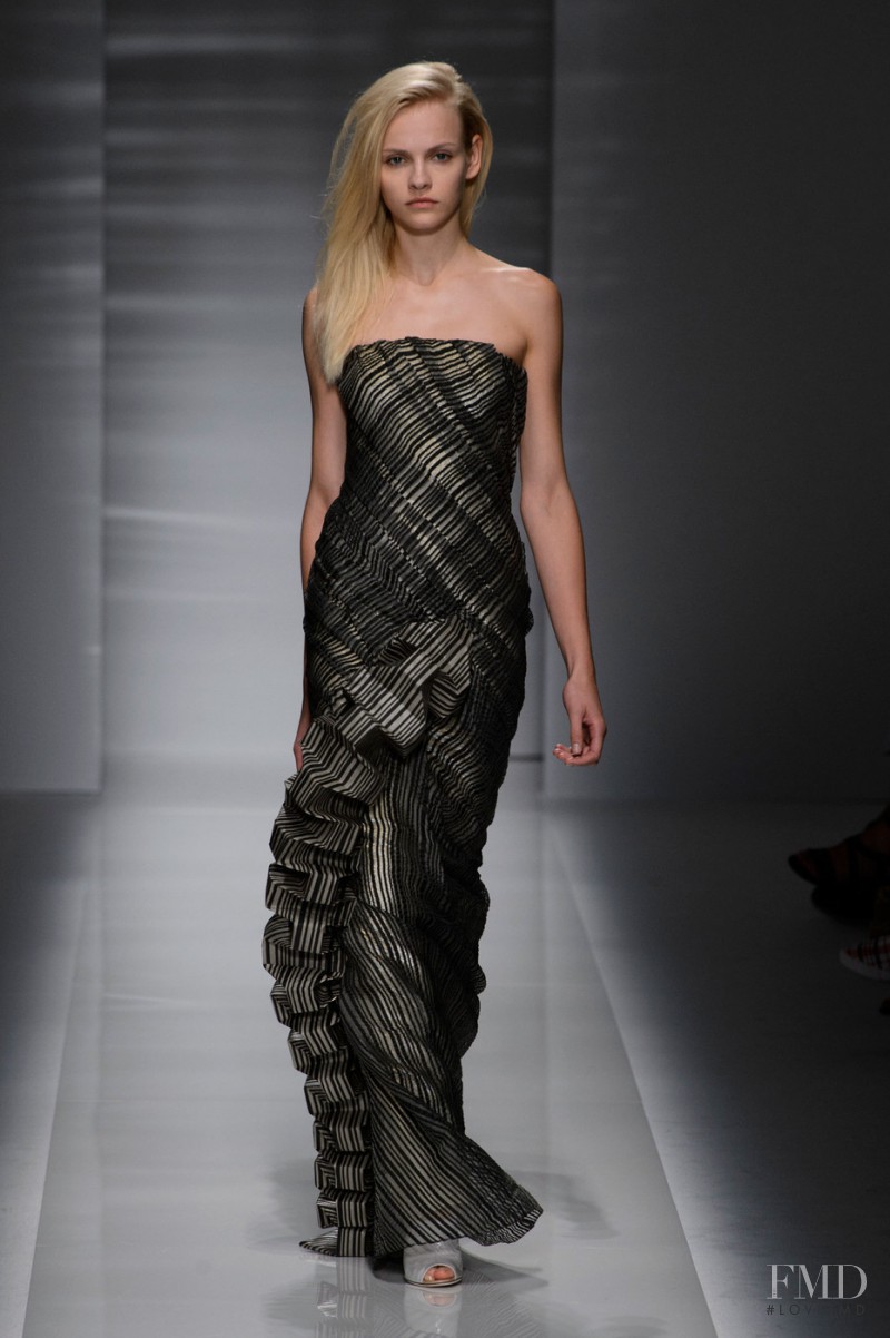 Ginta Lapina featured in  the Vionnet fashion show for Autumn/Winter 2014
