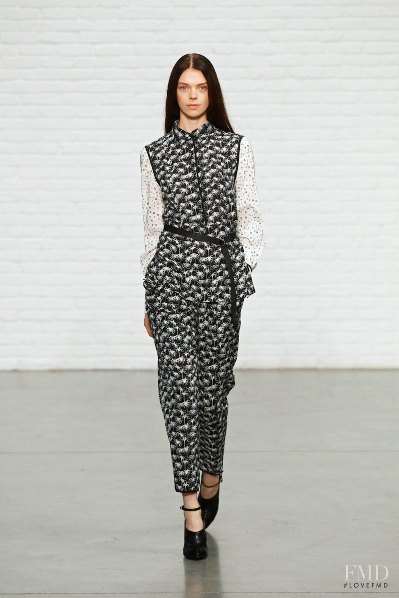 Sarah Taylor featured in  the Yigal Azrouel fashion show for Spring/Summer 2015