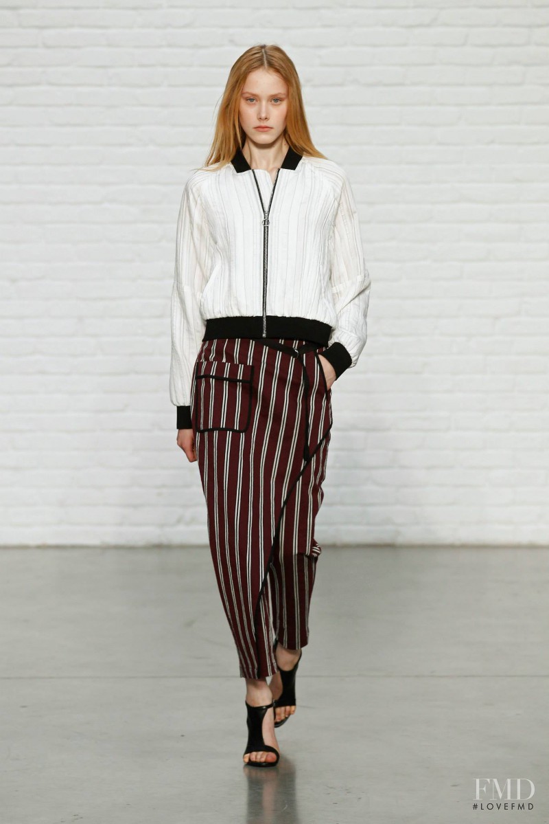 Margarita Pugovka featured in  the Yigal Azrouel fashion show for Spring/Summer 2015