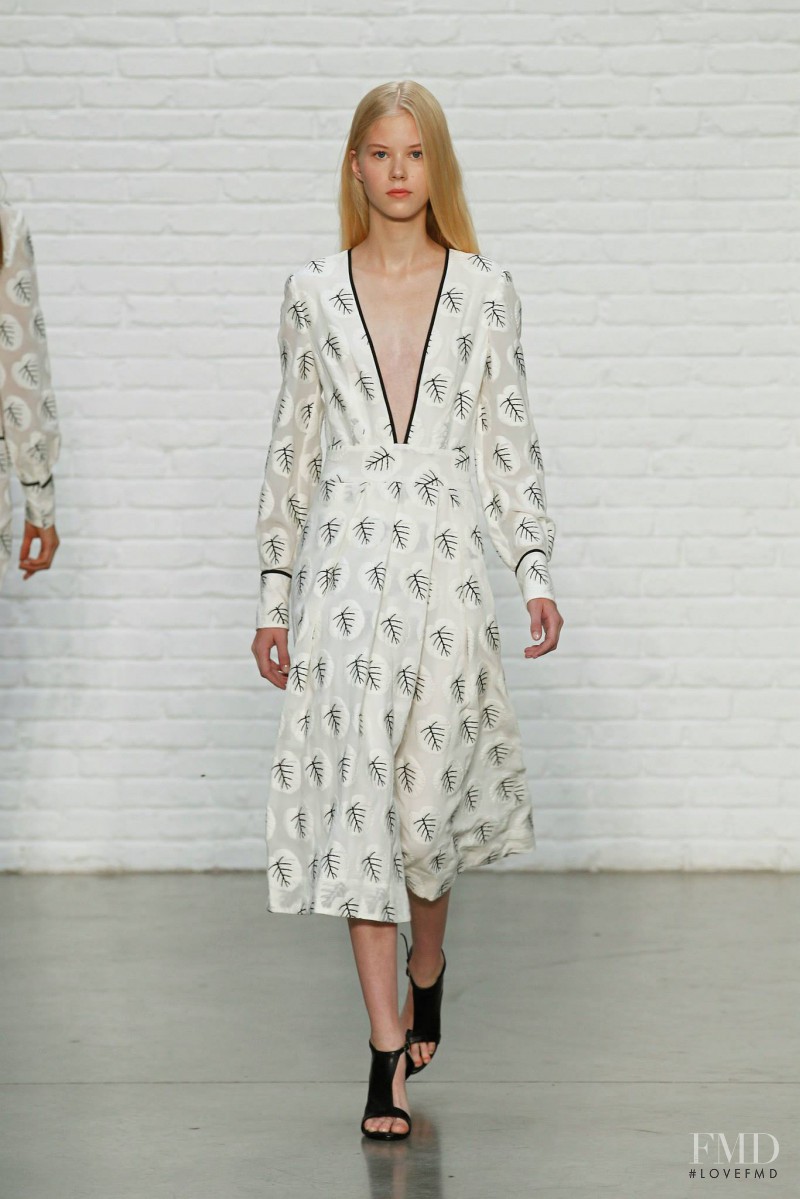 Amalie Schmidt featured in  the Yigal Azrouel fashion show for Spring/Summer 2015