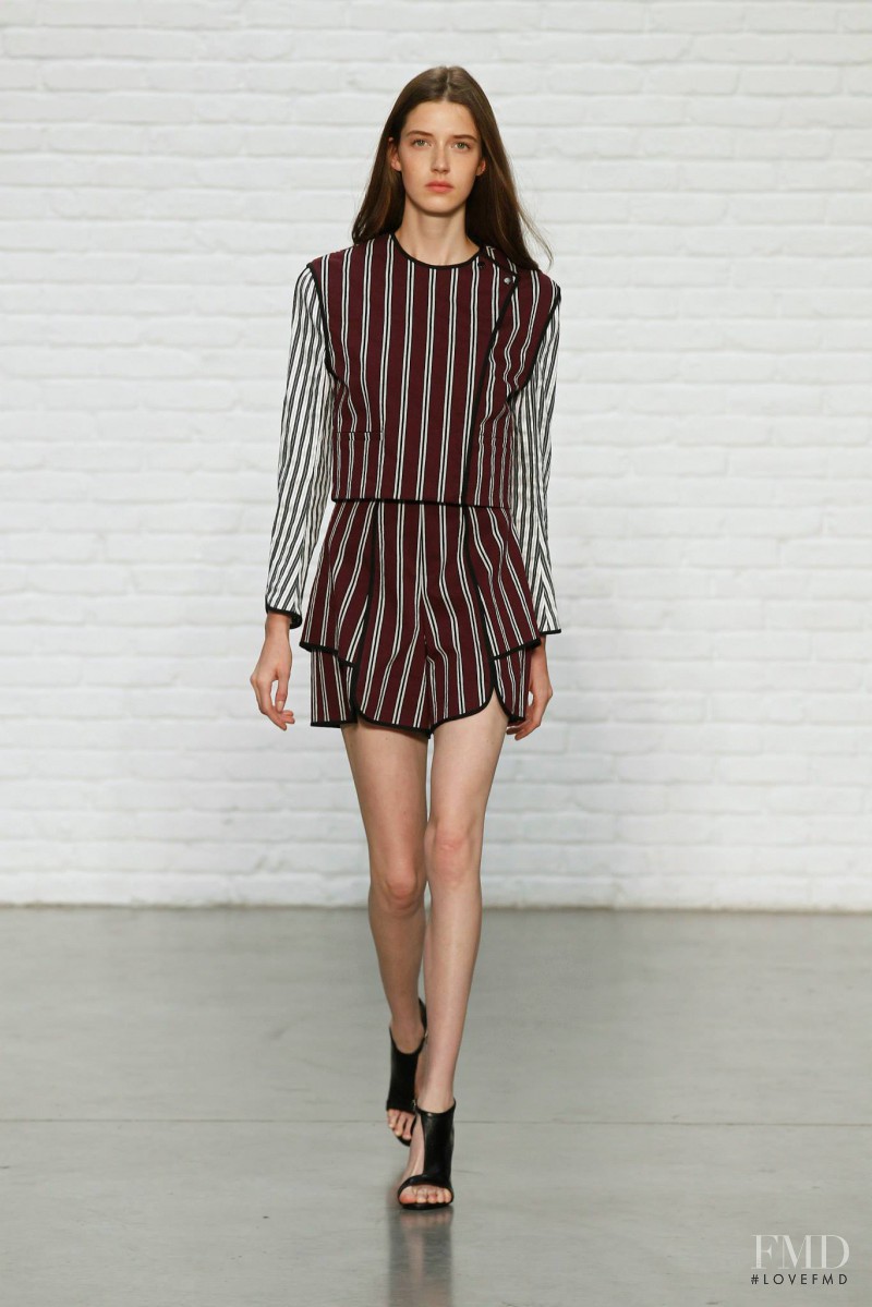 Josephine van Delden featured in  the Yigal Azrouel fashion show for Spring/Summer 2015