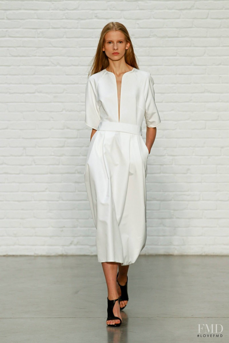 Ola Munik featured in  the Yigal Azrouel fashion show for Spring/Summer 2015