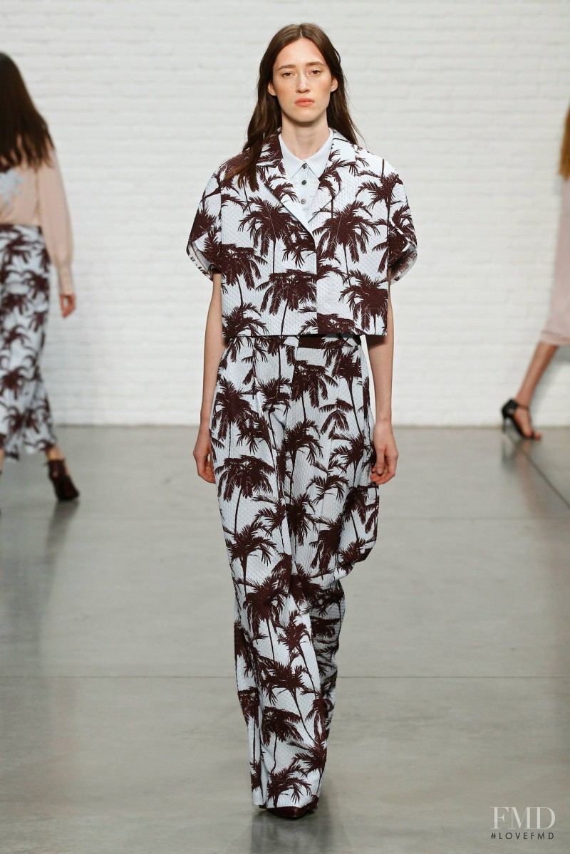 Helena Severin featured in  the Yigal Azrouel fashion show for Spring/Summer 2015