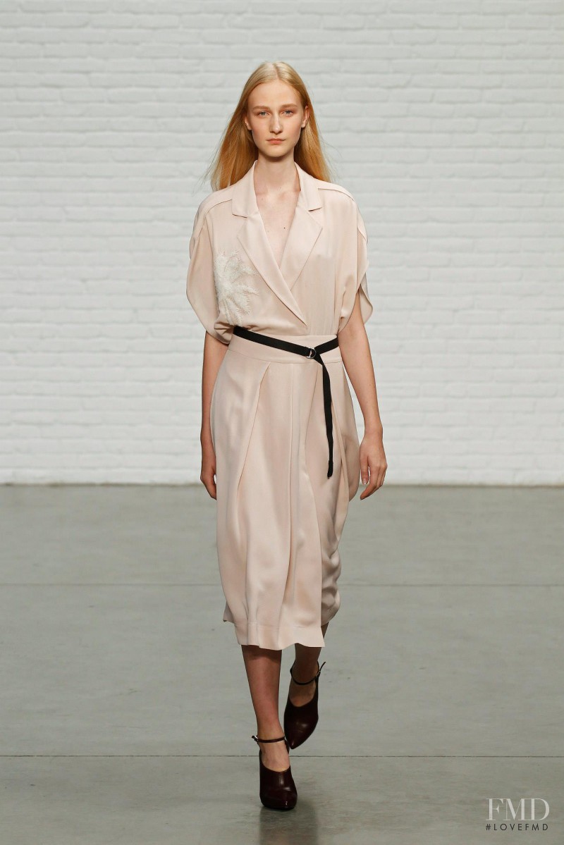 Charlotte Lindvig featured in  the Yigal Azrouel fashion show for Spring/Summer 2015