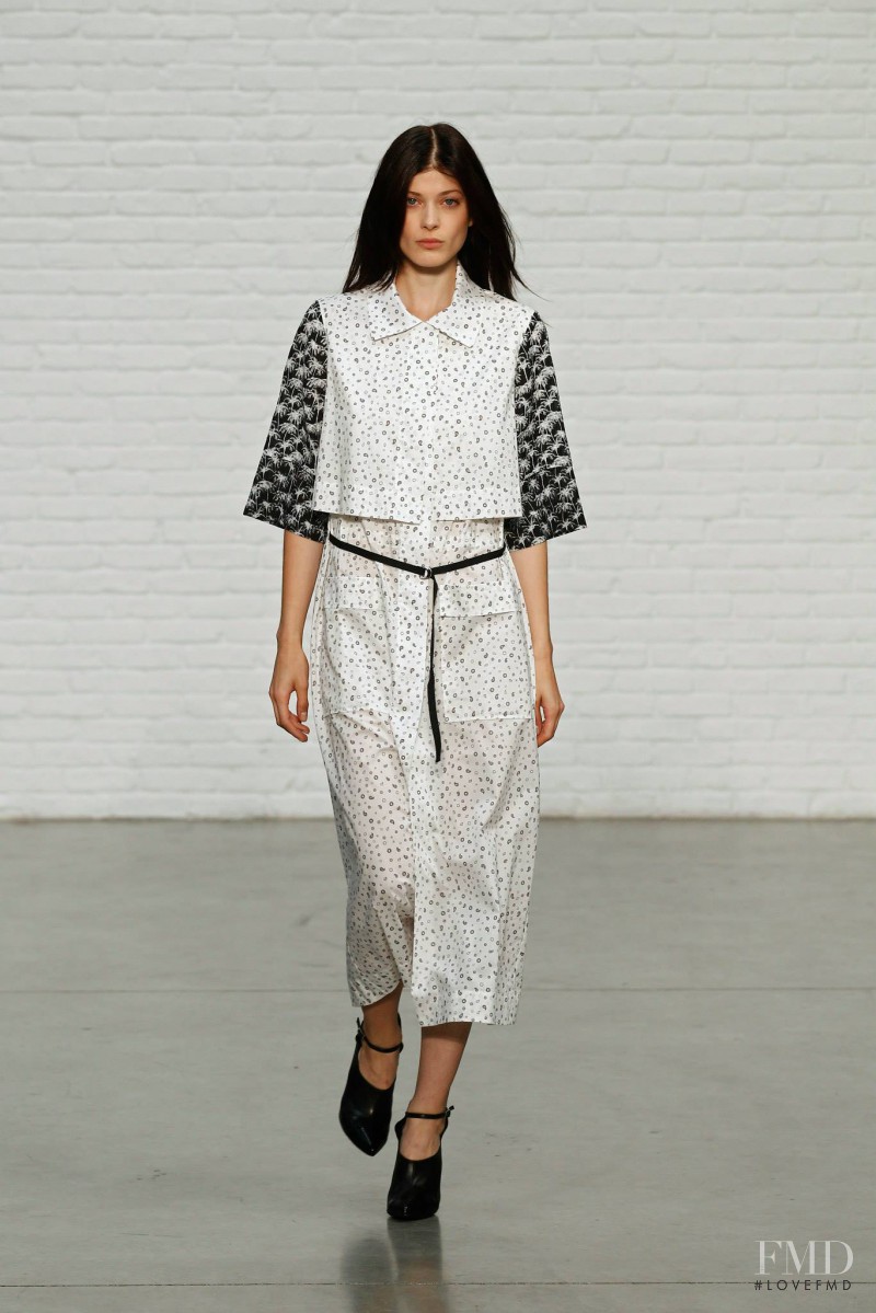 Larissa Hofmann featured in  the Yigal Azrouel fashion show for Spring/Summer 2015