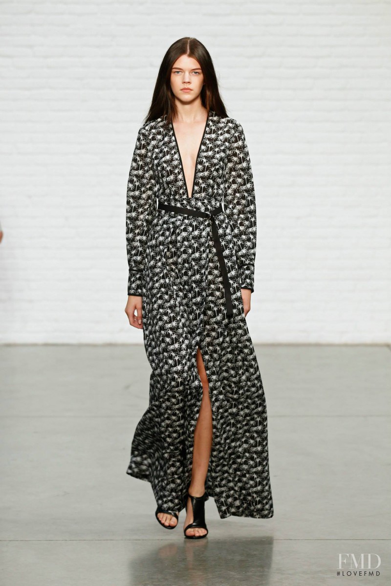 Antonia Wesseloh featured in  the Yigal Azrouel fashion show for Spring/Summer 2015