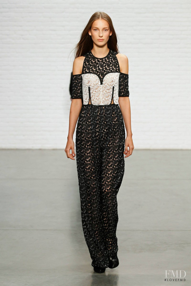 Julia Bergshoeff featured in  the Yigal Azrouel fashion show for Spring/Summer 2015