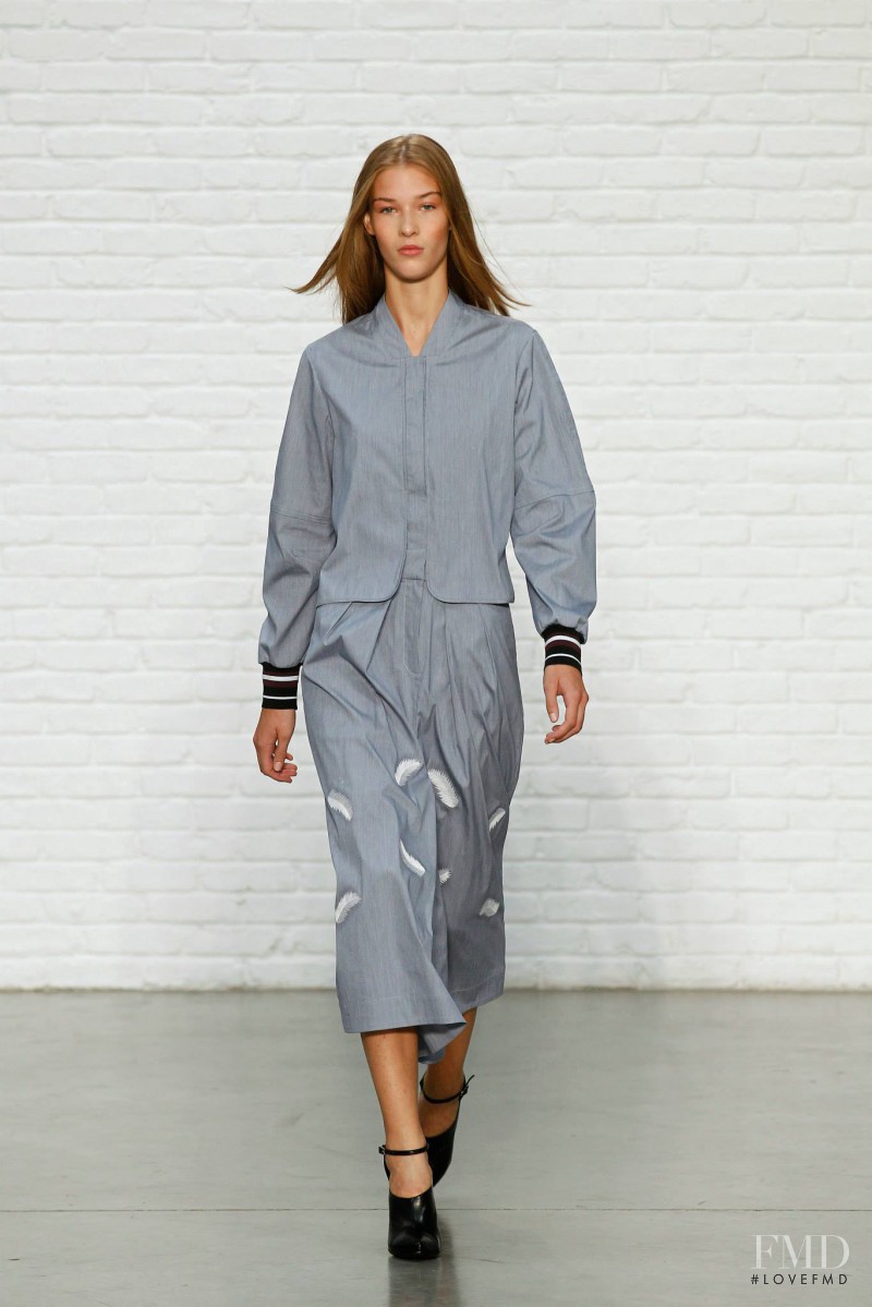 Elena Bartels featured in  the Yigal Azrouel fashion show for Spring/Summer 2015
